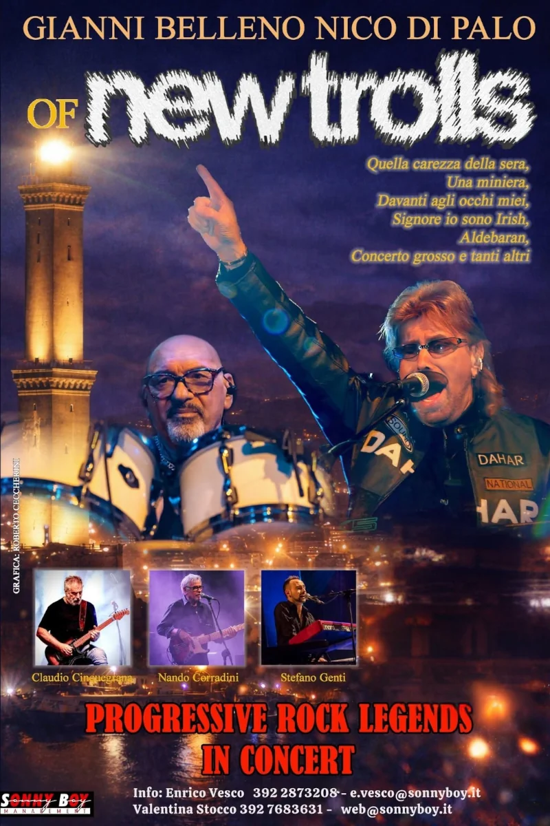OF New Trolls, la locandina del concerto